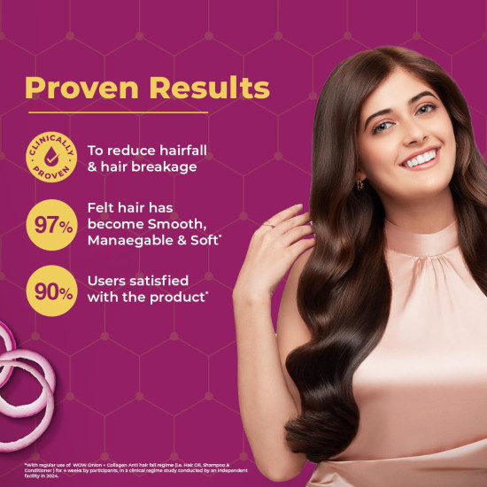 WOW Skin Science Onion Black Seed Hair Oil - WITH COMB APPLICATOR - Controls Hair Fall - NO Mineral Oil, Silicones, Cooking Oil & Synthetic Fragrance - 200mL