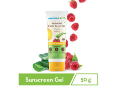 Mamaearth HydraGel Indian Sunscreen SPF 50, With Aloe Vera & Raspberry, for Sun Protection - 50g