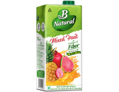 B Natural Mixed Fruit+ Juice, Supports Immunity & Goodness of Fiber, 1 litre