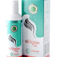 Sitaram Ayurveda Narasimham Herbal Hair Oil 100ml | Kerala Ayurvedic Hair Oil With Bhringraj and Amla | For Strong & Long Hair