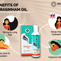 Sitaram Ayurveda Narasimham Herbal Hair Oil 100ml | Kerala Ayurvedic Hair Oil With Bhringraj and Amla | For Strong & Long Hair