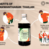 Sitaram Ayurveda Dhanwantaram Thailam 450ml | Dhanvantaram Tailam | Sesame Based Ayurvedic Danwantaram Oil Sitaram Ayurveda Dhanwantaram Thailam 450ml | Dhanvantaram Tailam | Sesame Based Ayurvedic Danwantaram Oil