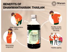 Sitaram Ayurveda Dhanwantaram Thailam 450ml | Dhanvantaram Tailam | Sesame Based Ayurvedic Danwantaram Oil