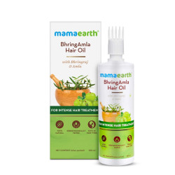 Mamaearth Bhring Amla Hair Oil With Bhringraj & Amla, 250ml - Promotes Hair Growth & Strengthens Hair Follicles