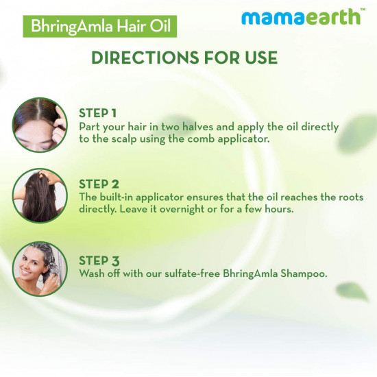 Mamaearth Bhring Amla Hair Oil With Bhringraj & Amla, 250ml