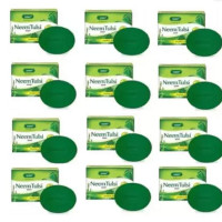 BAKSON'S SUNNY Herbal Neem Tulasi Soap 75g - (Set of 12)