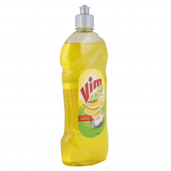 Vim Drop Dishwash Liquid - Yellow, 750ml