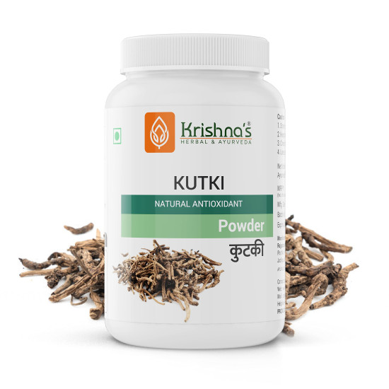 Krishna's Kutki (Picrorhiza kurroa) Powder - 100 g | Improves Appetite | Supports Digestive System