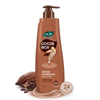 Joy Cocoa Rich Intense Nourishing Summer Body Lotion (400ml) | 24 Hour Nourishment | With Shea Butter & Cocoa Butter | Suitable for Normal to Dry Skin | Non Sticky & Non Greasy Lightweight Body Lotion