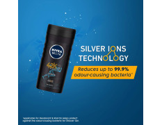 NIVEA MEN Body Wash, 42k, 250 ml | with Silver Ions Technology for Max Freshness | 3 in 1 Shower Gel for Body, Face & Hair