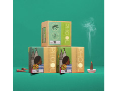 Phool - Mosquito Repellent dhoop| Pack of 2 (80 Organic Dhoop Cones | 2 Fragrances- Citronella & Eucalyptus)+1 Free Ceramic Holder |Handrolled |Sulphur & Charcoal Free | 100% Organic (500 GMS)