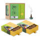 Phool - Mosquito Repellent dhoop| Pack of 2 (80 Organic Dhoop Cones | 2 Fragrances- Citronella & Eucalyptus)+1 Free Ceramic Holder |Handrolled |Sulphur & Charcoal Free | 100% Organic (500 GMS)