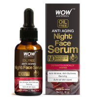 WOW Skin Science Anti Aging Night Face Serum | Oil Free | Vitamin B & Pro Vitamin B5 for Skin Repair & Anti Aging | Reduces Spots, Prevents Dull Skin | For Women & Men | 50 ml