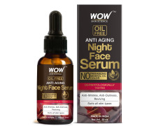 WOW Skin Science Anti Aging Night Face Serum | Oil Free | Vitamin B & Pro Vitamin B5 for Skin Repair & Anti Aging | Reduces Spots, Prevents Dull Skin | For Women & Men | 50 ml