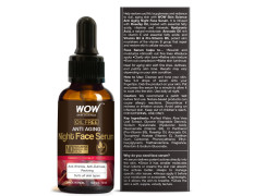 WOW Skin Science Anti Aging Night Face Serum | Oil Free | Vitamin B & Pro Vitamin B5 for Skin Repair & Anti Aging | Reduces Spots, Prevents Dull Skin | For Women & Men | 50 ml