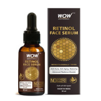 WOW Skin Science Retinol Face Serum - Oil Free - Skin Plumping, Boost Collagen, Anti Acne, Anti Aging, Restoration - No Parabens, Silicones & Mineral Oil, 30 ml