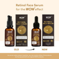 WOW Skin Science Retinol Face Serum - Oil Free - Skin Plumping, Boost Collagen, Anti Acne, Anti Aging, Restoration - No Parabens, Silicones & Mineral Oil, 30 ml