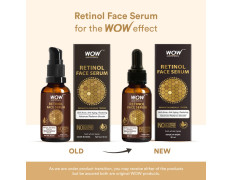 WOW Skin Science Retinol Face Serum - Oil Free - Skin Plumping, Boost Collagen, Anti Acne, Anti Aging, Restoration - No Parabens, Silicones & Mineral Oil, 30 ml