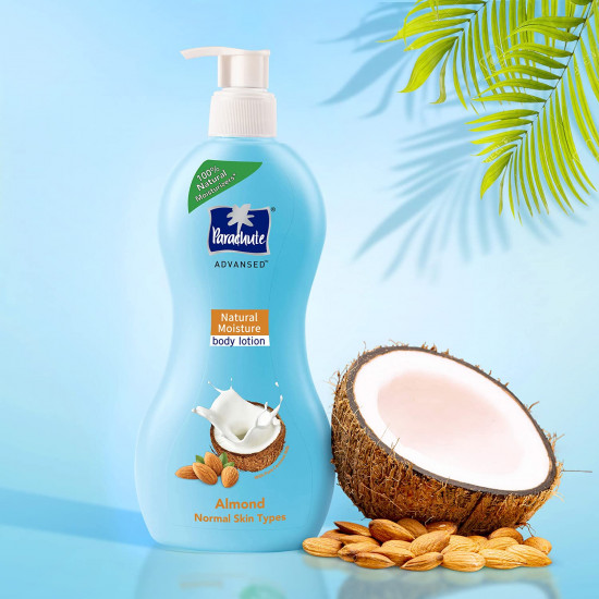 Parachute Advansed Natural Moisture Body Lotion,With Almond,Nourished & Hydrated Skin,400 ml