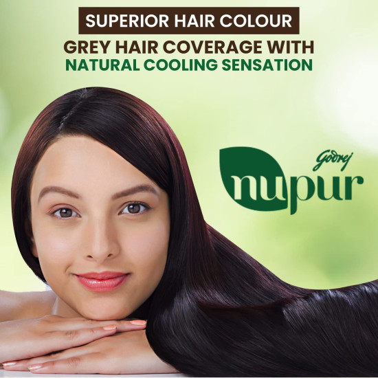 Godrej Nupur 100% Pure Henna Powder for Hair Colour (Mehandi) | for Hair, Hands & Feet (500g)