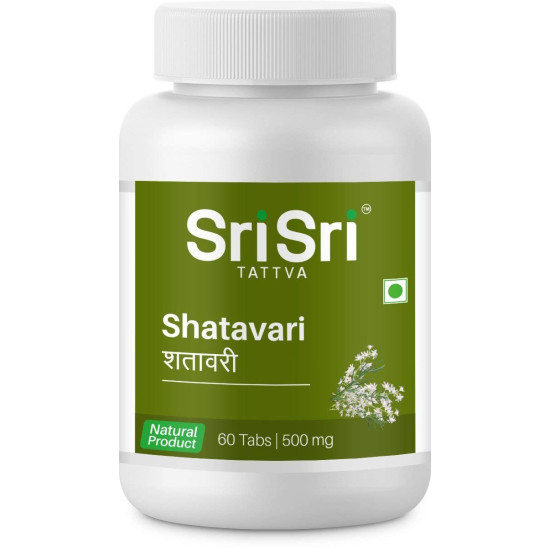 Sri Sri TATTVA shuddhta ka naam Shatavari, 60Tabs | 500Mg (Pack Of 2)