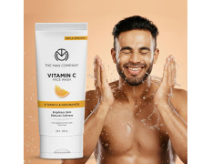 The Man Company Vitamin C Gel Face Wash For Man - Stable Vitamin C & Niacinamide Face Wash | Brightening, Glowing | Hydrates | Suitable For Oily, Dry & Sensitive Skin 100ml