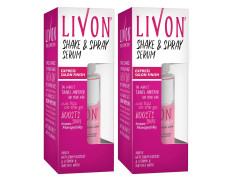Livon Shake & Spray Serum for Frizz-Free, Smooth & Glossy Hair On-The-Go, 50 ml (Pack of 2)
