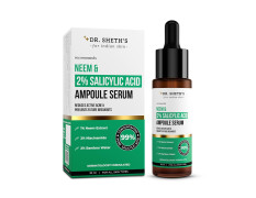 Dr. Sheth's Neem & Salicylic Acid Serum For Active Acne,Blackheads & Open Pores|2% Salicylic Acid & 1% Niacinamide|For Oily & Acne-Prone Skin|Men & Women|30Ml