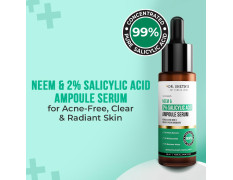 Dr. Sheth's Neem & Salicylic Acid Serum For Active Acne,Blackheads & Open Pores|2% Salicylic Acid & 1% Niacinamide|For Oily & Acne-Prone Skin|Men & Women|30Ml