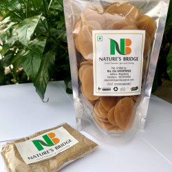 Nature's Bridge Pani Puri - GOL Gappa - Ready-to-Fry Dry Pani Puri Papad with Masala - Puchka - Ready to Fry at Home Pack of 100 Pcs. Pani Puri Papad - (250 gm)