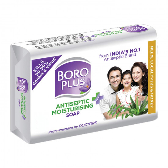 BoroPlus Antiseptic + Moisturising Soap - Neem, Eucalyptus & Honey