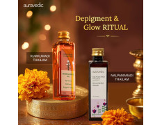 Auravedic Kumkumadi tailam for face Kumkumadi face oil for glowing skin & Nalpamaradi thailam 100 ml pack of 2 kumkumadi oil pigmentation serum body oil after bath for daily use