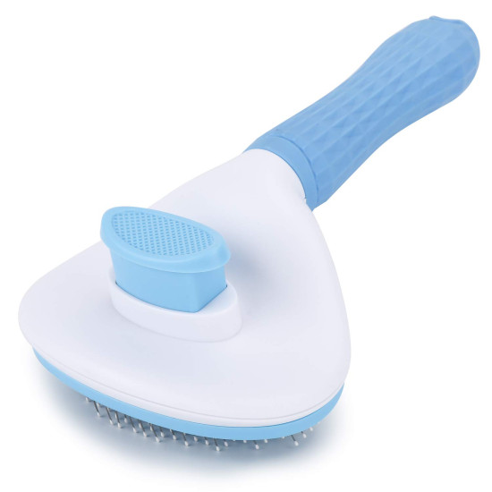 Depets Self Cleaning Slicker Brush, Pet Grooming Shedding Brush for Dogs and Cats - Easy to Remove Loose Undercoat, Pet Massaging Tool Suitable for Pets with Long or Short Hair Color May Vary Depets Self Cleaning Slicker Brush, Pet Grooming Shedding Brush for Dogs and Cats - Easy to Remove Loose Undercoat, Pet Massaging Tool Suitable for Pets with Long or Short Hair Color May Vary