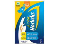 Junior Horlicks Health & Nutrition Drink Vanilla, 500G Carton, Children'S Health Drink For Overall Growth, Health Drink Powder For Kids 2 To 6 Years