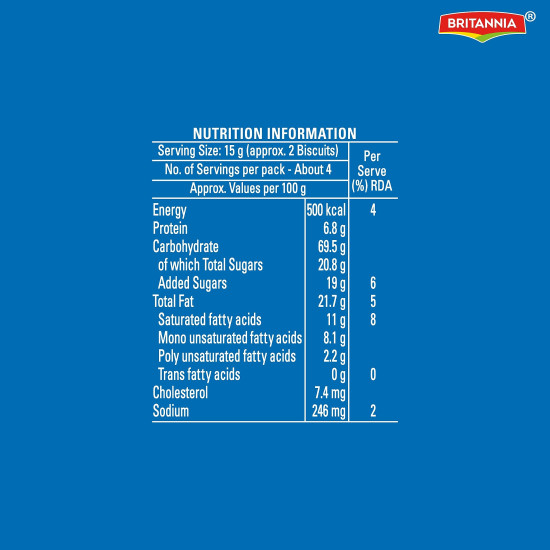 Britannia Good Day Butter Cookies, 60g / 68g (Weight May Vary)