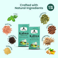 APSARA Detoxifying Kahwa Green Tea - 100 Tea Bags, Spiced Kashmiri Desi Kahwa Green Tea, Immunity Booster, Blended with Rock Salt, Tulsi, Cardamom, Cinnamon, Black Pepper, Ashwagandha Tea APSARA Detoxifying Kahwa Green Tea - 100 Tea Bags, Spiced Kashmiri Desi Kahwa Green Tea, Immunity Booster, Blended with Rock Salt, Tulsi, Cardamom, Cinnamon, Black Pepper, Ashwagandha Tea