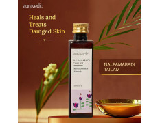 Auravedic Nalpamaradi Thailam for Face Body oil after bath for daily use 100 ml Nalpamaradi oil for Skin Brightening Pigmentation DeTan For Men Women