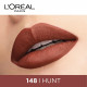 L'Oréal Paris Lipstick, Liquid Format with Matte Finish, Oil-In-Water Formula, Breathable and Lightweight Feel, Non-Flaking, Colour: 148 I Hunt, 7ml
