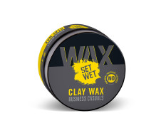 Set Wet Hair Wax For Men - Hair Clay Wax 60g| Strong Hold, Ultra Matte Finish, With Bentonite Clay, Restylable Anytime, Easy Wash Off| No Paraben, No Sulphate, No Alcohol