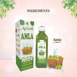 Axiom Amla Juice 1L | Suitable for healthy Hair & Skin | Detox juice for weight loss | Organic & Natural Juice Made With Cold Pressed Amla | Organic Amla Juice | Pure, Natural and Ayurvedic Juice