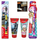 Colgate Kids Anti cavity extra Soft Tongue Cleaner Toothbrush Batman + Barbie & Anticavity Batman + Barbie Toothpaste For Kids - 80g + 80g (Bubble Fruit Flavour) Soft - 1 pc (Free Usb Led)