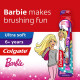 Colgate Kids Anti cavity extra Soft Tongue Cleaner Toothbrush Batman + Barbie & Anticavity Batman + Barbie Toothpaste For Kids - 80g + 80g (Bubble Fruit Flavour) Soft - 1 pc (Free Usb Led)