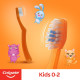 Colgate Kids 0 2 Years Extra Soft Toothbrush (1 Piece), manual, Orange