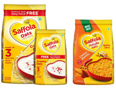 Saffola Masala Oats, Classic Masala, 500g + Saffola Oats, 1 kg with Free Saffola Oats 400 gm