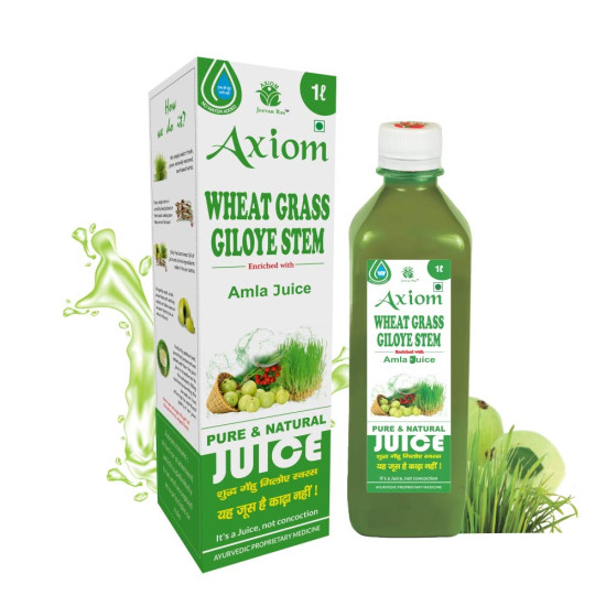 Axiom Wheatgrass Juice 1L | Helps to Detoxify the liver, Blood Purification, Improves Digestion and Boost Metabolism | 100% Pure & Natural