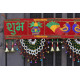 CraftVatika Fabric Traditional Toran Bandarwal Door Hanging Main Door Shubh Labh Wall Hanging Fancy Toran , Multicolor, 927 Millimeters