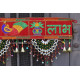 CraftVatika Fabric Traditional Toran Bandarwal Door Hanging Main Door Shubh Labh Wall Hanging Fancy Toran , Multicolor, 927 Millimeters