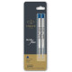 Parker Classic Gold Ball Pen With (Parker Quink Flow Refill Combo Pack 2 - Blue Ink) By DTL Company