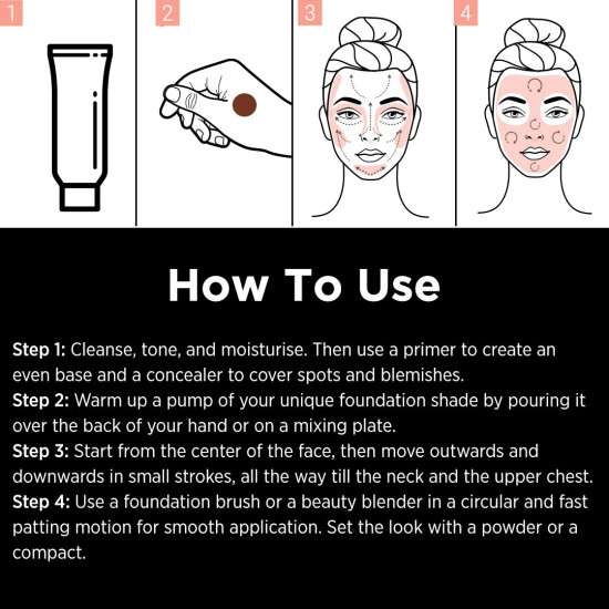 Colorbar 24Hrs Weightless Satin Finish Full Coverage Liquid Foundation (Fc 4.1, 25 Ml), All