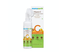 Mamaearth Vitamin C Face Wash with Foaming Silicone Cleanser Brush Powered by Vitamin C & Turmeric - 150ml